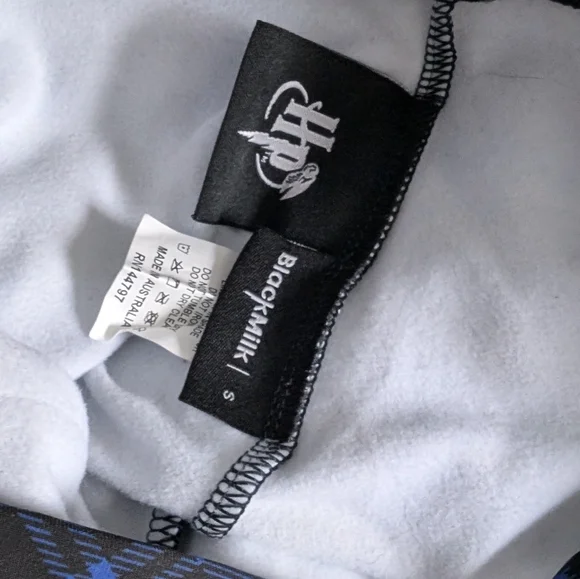 Rare: Harry Potter Ravenclaw Tartan Cuffed Pants | Blackmilk Size Small - Picture 2 of 9